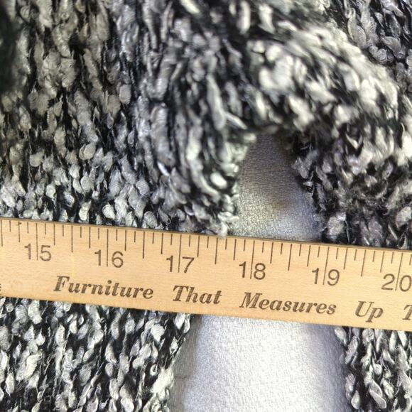 John‎ Fashion Sweater Womens Large Black Speckled Cardigan Wool Blend - Picture 6 of 8